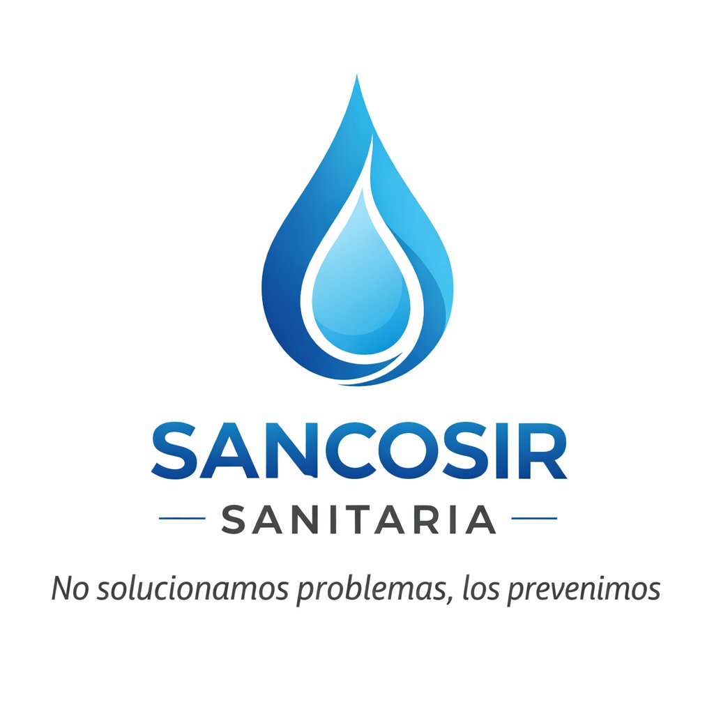 Logo original SANCOSIR Sanitaria: No solucionamos problemas, los prevenimos